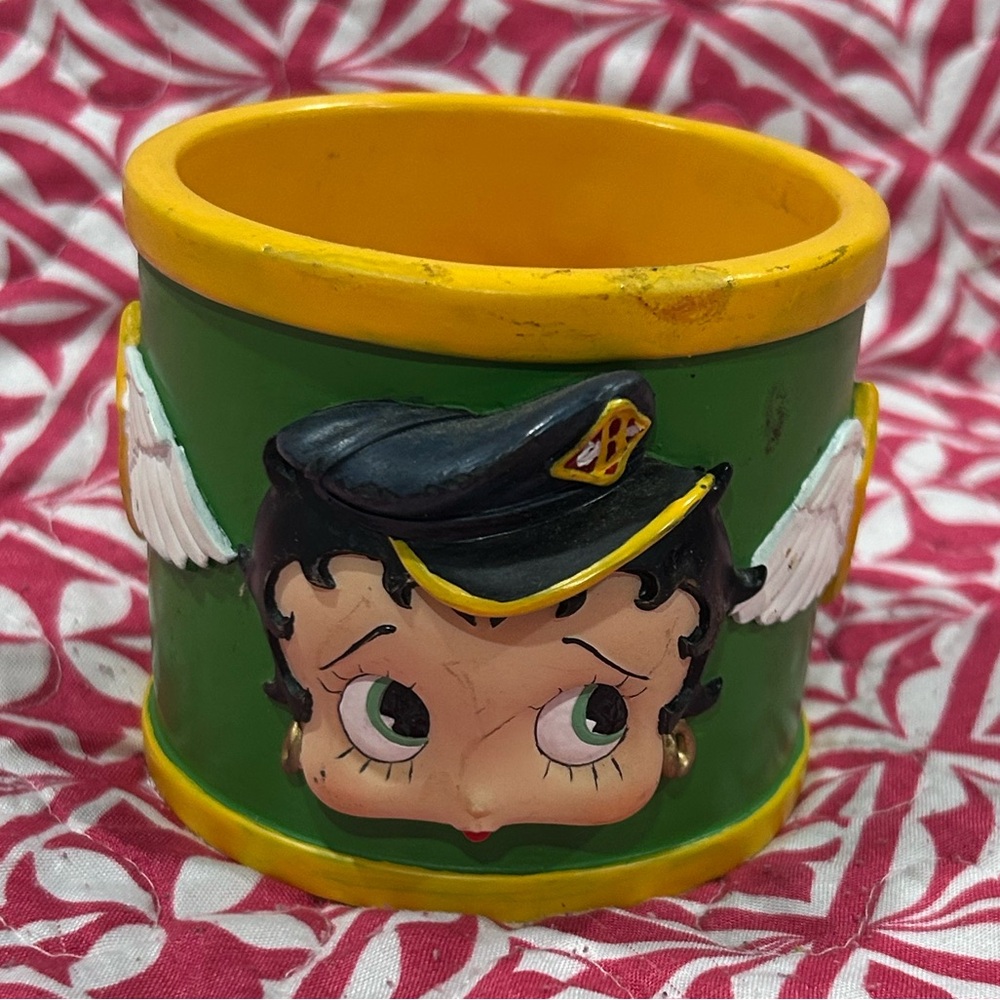 Retired Character Collectible Betty Boop Biker Character‎ Votive/Planter Holder